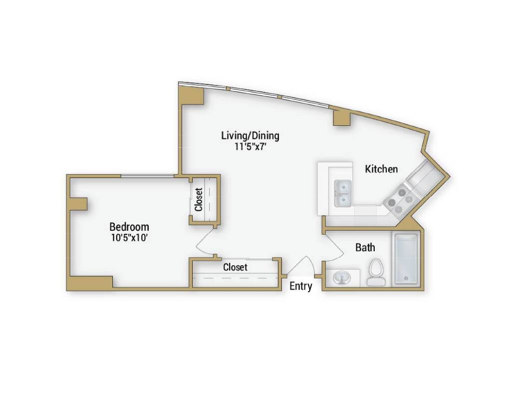 Floor plan layout diagram for Marina
